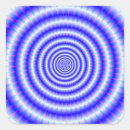 Buscar círculos concéntricos pegatinas Azul