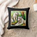 Buscar tigres blancos cojines Vida silvestre