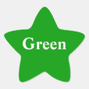 Buscar estrella verde pegatinas Con forma de estrella