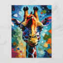 Buscar jirafa colorida postales Animales