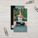 Buscar yoga tarjetas de visita meditación