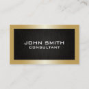 Buscar metal del oro tarjetas de visita Para él