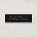 Buscar aguja tarjetas de visita Negro