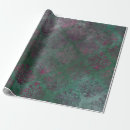 Buscar damasco verde papel de regalo Patrón