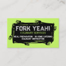 Buscar gastronomía tarjetas de visita Chef