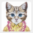 Buscar camisa hawaiana pegatinas Gatito