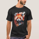Buscar panda rojo camisetas Colorido