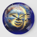 Buscar sol y luna relojes de pared Celestial