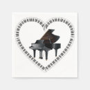 Buscar piano servilletas Negro