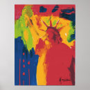 Buscar libertad posters Rojo