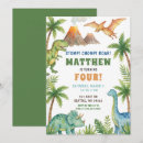 Buscar prehistórico invitaciones Dinosaurio