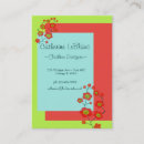 Buscar banal tarjetas de visita Floral
