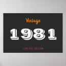 Buscar hecho en 1981 posters Vintage