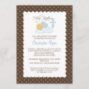 Buscar azul marrón invitaciones para bautizos Cruz