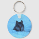 Buscar lobo de madera llaveros Lobos