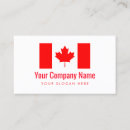 Buscar bandera canadiense tarjetas de visita Hoja de arce