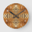 Buscar animal print relojes de pared Amarillo