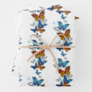 Buscar mariposa monarca de papel de regalo Naranja