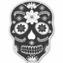 Buscar cráneo blanco y negro pegatinas Día de los muertos