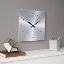 Buscar acero relojes de pared Metalizado