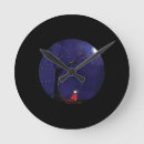 Buscar chica del gótico relojes de pared Azul