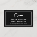 Buscar detective privado tarjetas de visita Lupa