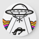Buscar nave espacial relojes de pared Negro