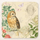 Buscar búho del vintage posavasos Para ella