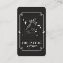 Buscar perforador tarjetas de visita Artista de tatuajes