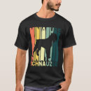 Buscar silueta del schnauzer camisetas Miniatura
