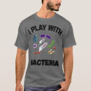 Buscar juego con las bacterias camisetas Biología
