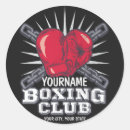 Buscar boxeador redondas pegatinas Club de boxeo