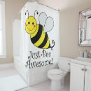 Buscar abeja cortinas de baño Manosee la abeja