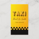 Buscar taxista tarjetas de visita Taxista con licencia