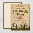 Buscar espeluznante invitaciones de halloween Negro y naranja