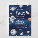 Buscar número cuatro invitaciones Para niños
