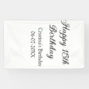 Buscar feliz cumpleaños lonas Minimalista