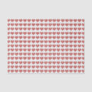 Buscar corazones rojos papel de seda Patrón