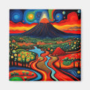 Buscar volcán imanes Colorido