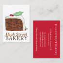 Buscar navidad tarjetas de visita Panadería