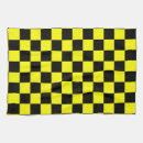 Buscar amarillo y negro paños de cocina Patrón