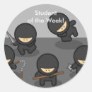 Buscar estudiante de la semana pegatinas Para niños