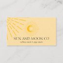 Buscar sol y luna tarjetas de visita Celestial