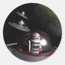 Buscar retros del espacio pegatinas Robot