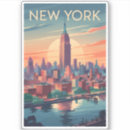 Buscar city pegatinas Viaje retro vintage