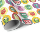 Buscar búhos papel de regalo Para niños