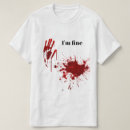 Buscar salpicadura de la sangre camisetas Divertido