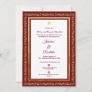 Buscar hindú boda invitaciones Étnico