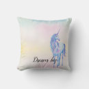 Buscar unicornio rosado cojines Chica