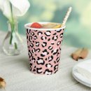 Buscar leopardo papel vasos Diseño de leopardo